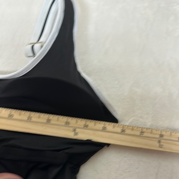 NWT BMJL Black and White One Piece Swimsuit with High-Cut Legs - Picture 9 of 9